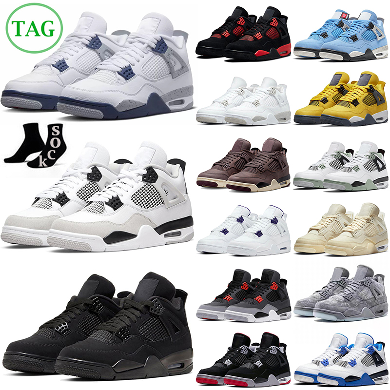 4 Retro Jumpman 4s Basketball Shoes Mens Womens Trainers Military Black Cat Red Thunder University Blue Thunder Sail Pink Cactus Jack Men Women Outdoor Sneakers, Red cement
4 Retro Jumpman 4s Basketball Shoes Mens Womens Trainers Military Black Cat Red Thunder University Blue Thunder Sail Pink Cactus Jack Men Women Outdoor Sneakers, Red cement