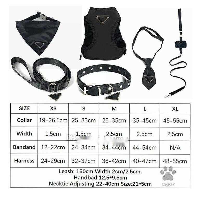 Harness Step-In Designer And Leashes Set Leather Brand Pet Collar Leash With Handbag Soft Dog Small Medium Dogs Poodle 45285