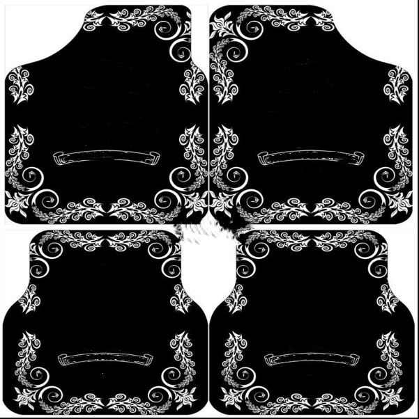 Carpets General Cars Foot Mat Fashion Cartoon Logo Car Foots Mat Pedal Mat Four Seasons Suede Non-Slip Washable