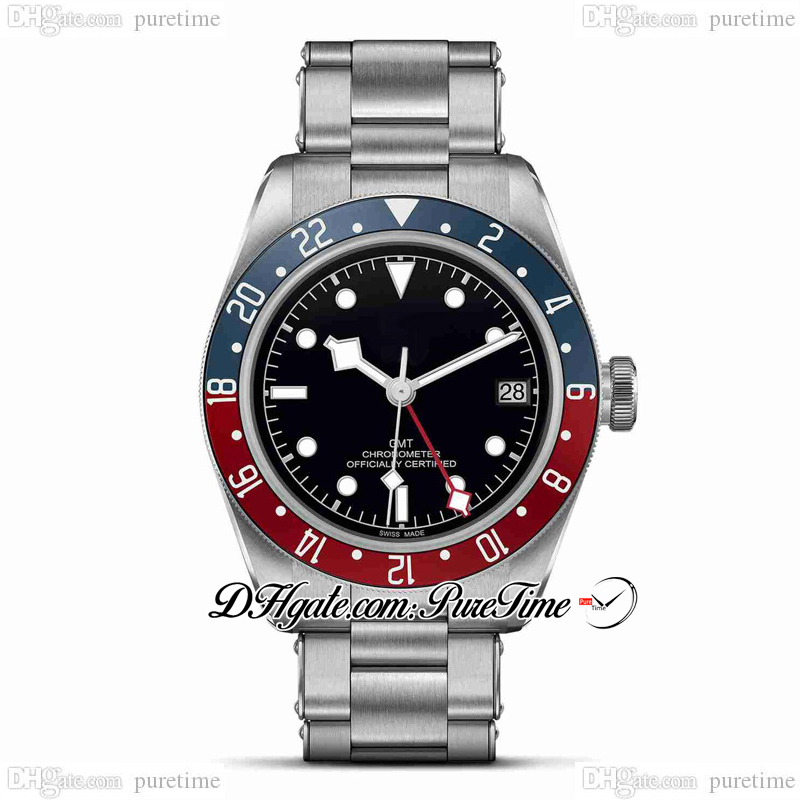 79830 GMT A21J Automatic Mens Watch 40mm Pepsi Red Blue Bezel Black Dial Stainless Steel Bracelet Sposts Watches PTTD Puretime B76
79830 GMT A21J Automatic Mens Watch 40mm Pepsi Red Blue Bezel Black Dial Stainless Steel Bracelet Sposts Watches PTTD Puretime B76
