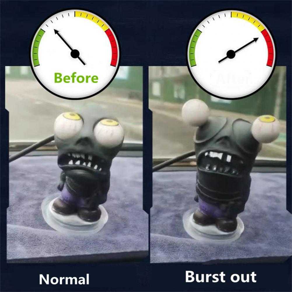 Interior Decorations Halloween Eye Popping Doll Rubber Turbo Car Boost Violent Zombie Decompress Release Pressure Turbocharge T221215