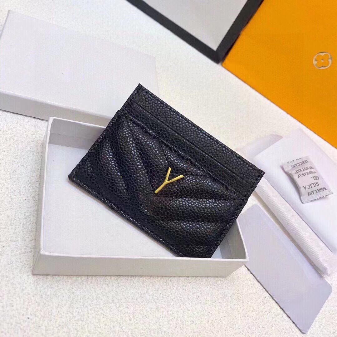 Designer Purse New Fashion Card Holders Caviar Men Women Mini Wallet Genuine Leather Pebble Texture Luxury Black Wallets With Box
Designer Purse New Fashion Card Holders Caviar Men Women Mini Wallet Genuine Leather Pebble Texture Luxury Black Wallets With Box
