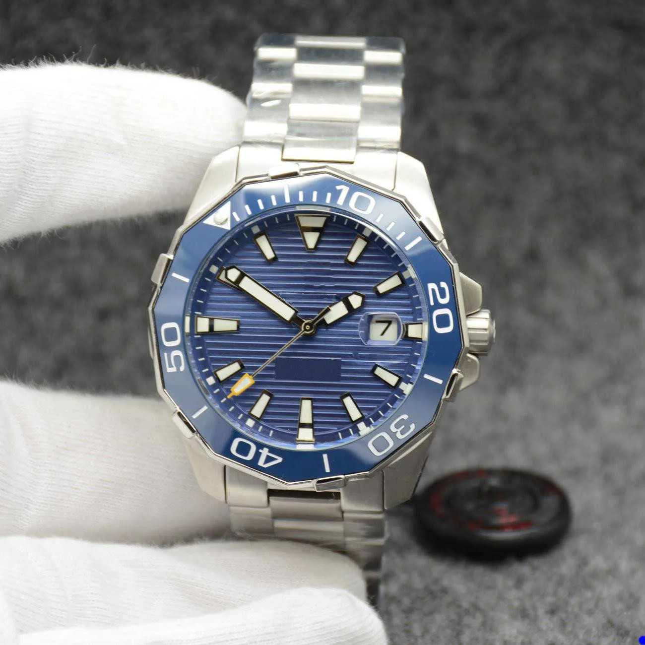 2022 Watch Automatic Mechanical Movement Silver Dial Ceramic Bezel Stailness Steel Belt Mens Watches Sports Gent Watch, Additional shipping
2022 Watch Automatic Mechanical Movement Silver Dial Ceramic Bezel Stailness Steel Belt Mens Watches Sports Gent Watch, Additional shipping