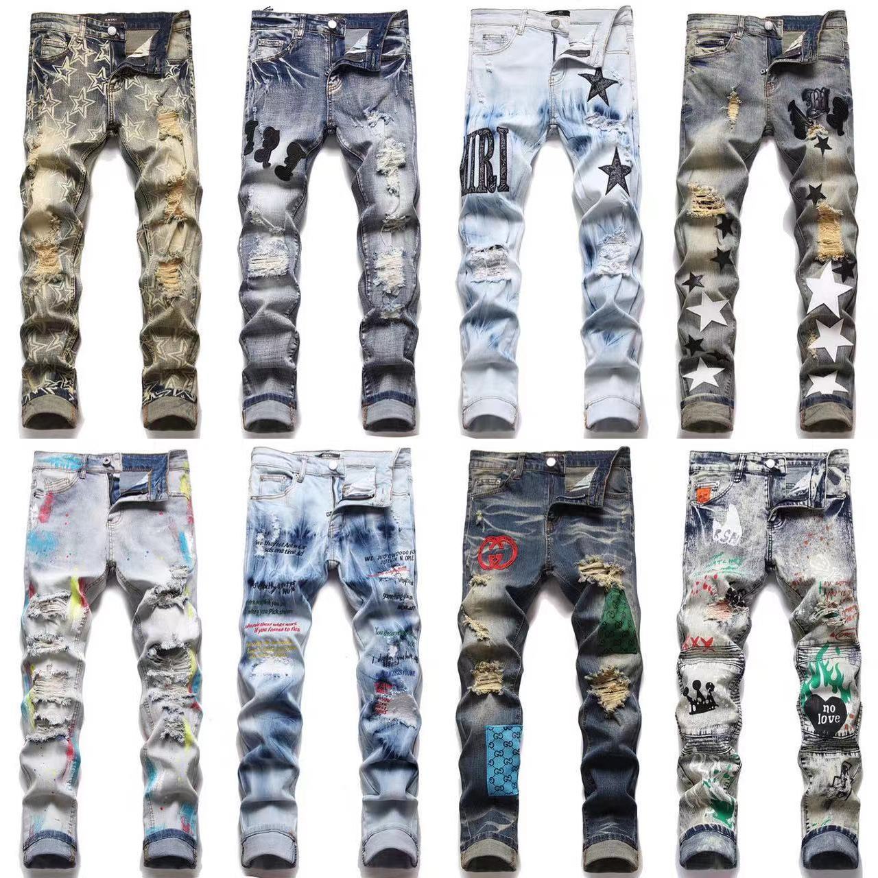2023 Designer Mens Jeans Ripped Jeans Hip Hop High Street European and American Fashion B, 11
2023 Designer Mens Jeans Ripped Jeans Hip Hop High Street European and American Fashion B, 11