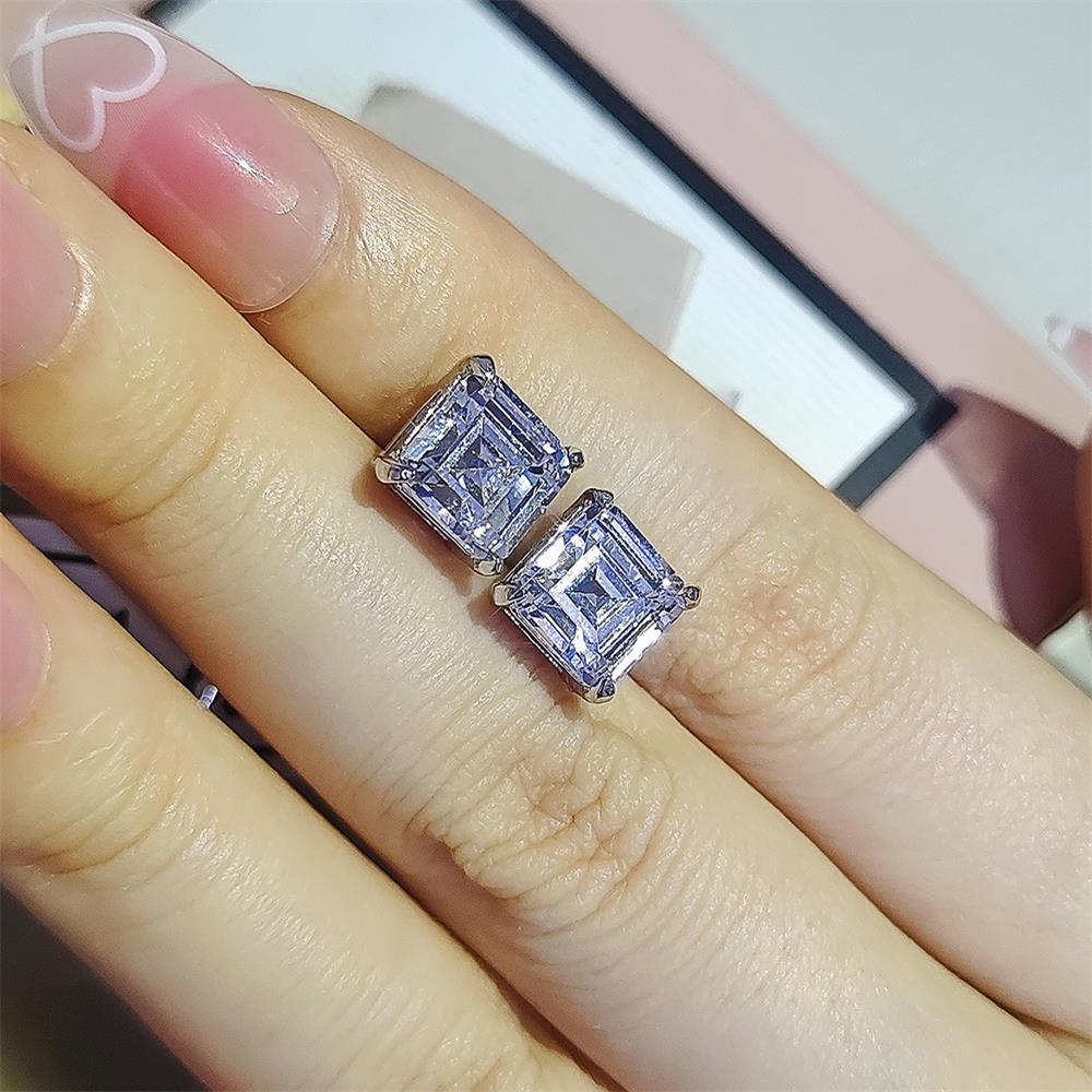 20 Styles Trendy Lab moissanite Stud Earring original 925 sterling silver Party Wedding Earrings for Women Bridal Jewelry Gift