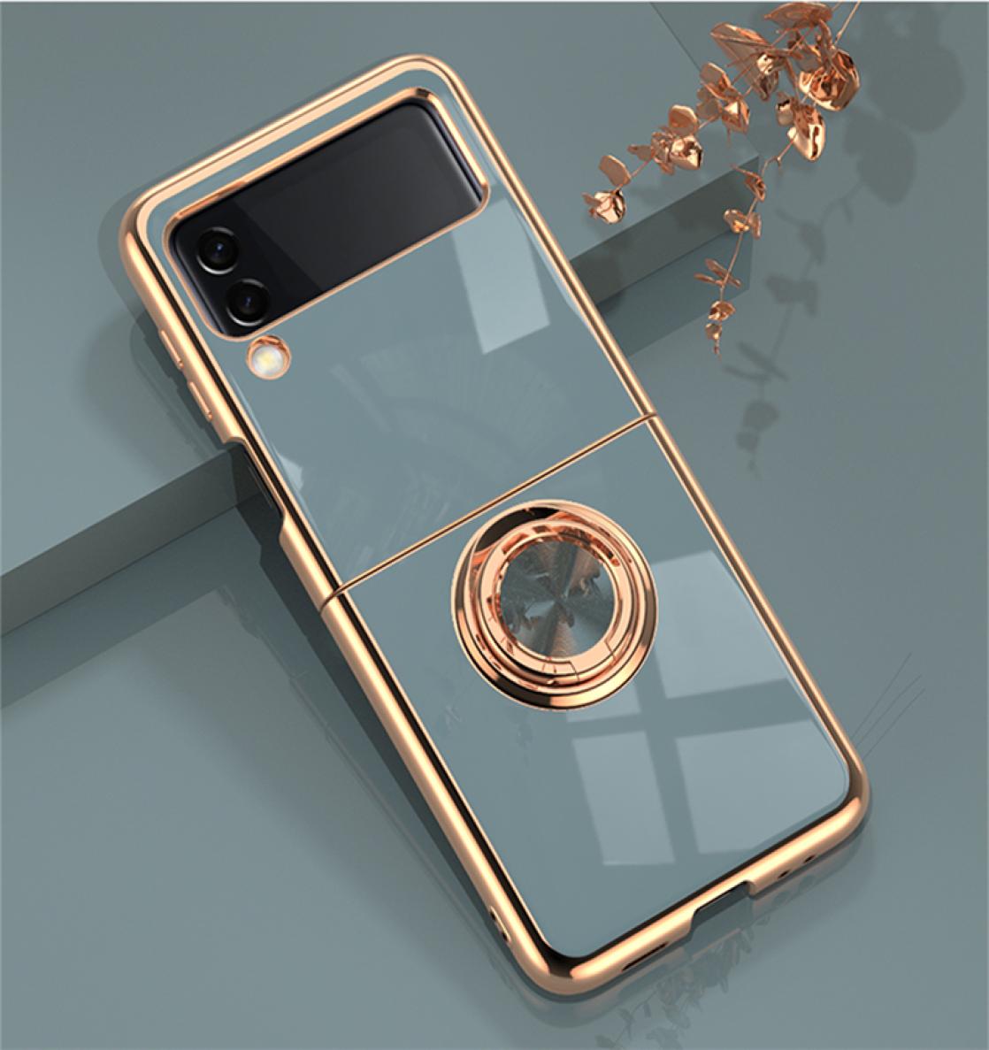 Luxury Plating Ring Cases For Samsung Galaxy Z Flip 4 Flip3 ZFlip4 Soft Silicone TPU Smooth Cover With Holder Stand8466107, Black
Luxury Plating Ring Cases For Samsung Galaxy Z Flip 4 Flip3 ZFlip4 Soft Silicone TPU Smooth Cover With Holder Stand8466107, Black