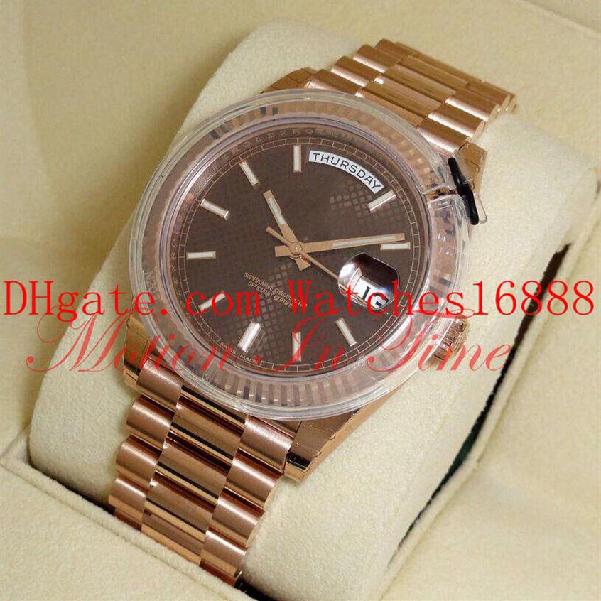 Selling Men's Watch Day-Date 40mm President 18k Rose Gold Chocolate Diagonal Motif Dial 228235 Automatic Mechanical Movem306E, Brown
Selling Men's Watch Day-Date 40mm President 18k Rose Gold Chocolate Diagonal Motif Dial 228235 Automatic Mechanical Movem306E, Brown