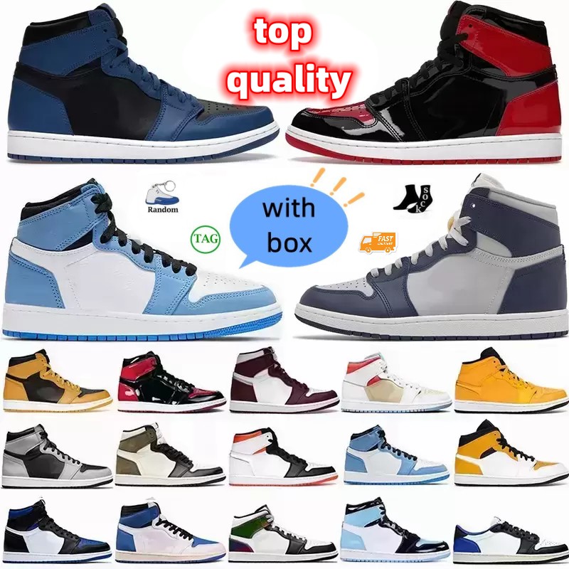High Tops 1 Basketball Shoes Jumpman Brotherhood Mid White Shadow Bred Patent Pine Green Top 1s for Womens Mens Sneakers Sports Runinng, 35
High Tops 1 Basketball Shoes Jumpman Brotherhood Mid White Shadow Bred Patent Pine Green Top 1s for Womens Mens Sneakers Sports Runinng, 35