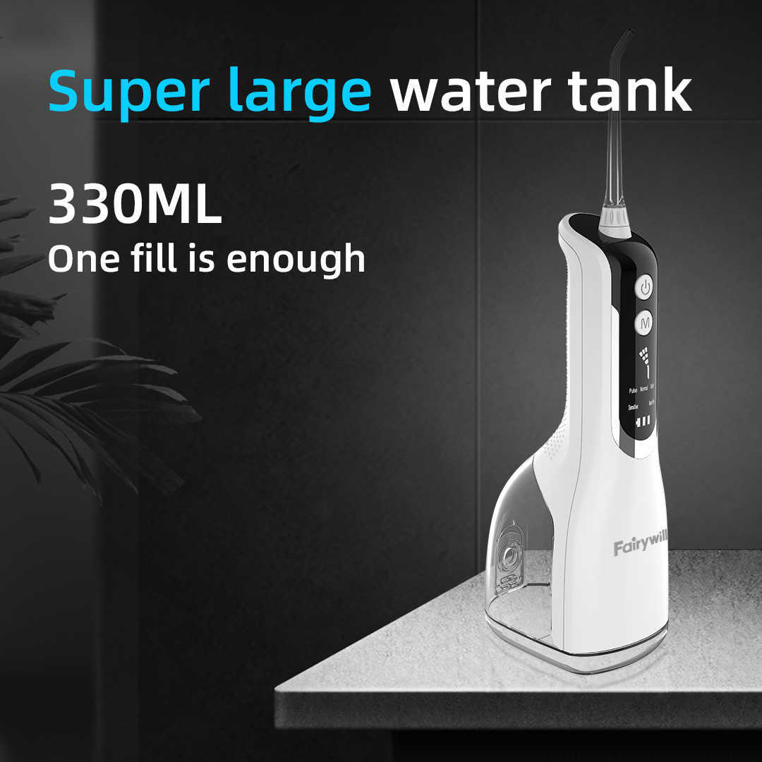 Oral Irrigators Other Hygiene Fairywill Irrigator Portable Water Flosser Dental Teeth Cleaning Waterproof USB Charge With 5 Jets 5 Modes For Cleane 22
