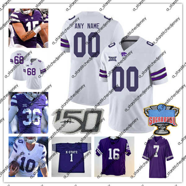 American College Football Wear Ncaa Sugar Bowl Kansas State Wildcats KSU College Football Jerseys Will Howard Adrian Martinez Deuce Vaughn Malik Knowles Austin Moo, Men white with sugar bowl patch
American College Football Wear Ncaa Sugar Bowl Kansas State Wildcats KSU College Football Jerseys Will Howard Adrian Martinez Deuce Vaughn Malik Knowles Austin Moo, Men white with sugar bowl patch