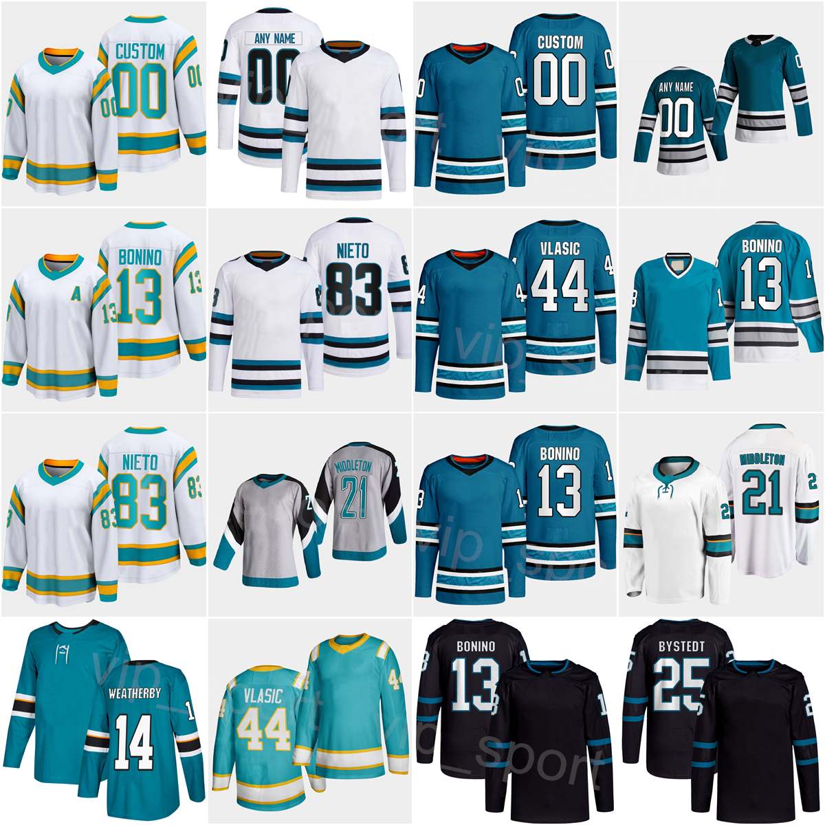 2023 Hockey Reverse Retro 94 Alexander Barabanov Jerseys 47 James Reimer Timo Meier Marc-Edouard Vlasic Filip Bystedt 13 Nick Bonino Mattias Havelid Logan Couture, White
2023 Hockey Reverse Retro 94 Alexander Barabanov Jerseys 47 James Reimer Timo Meier Marc-Edouard Vlasic Filip Bystedt 13 Nick Bonino Mattias Havelid Logan Couture, White