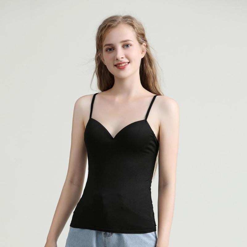 Camisoles & Tanks Women Slim Camisole Padded Push Up Underwear For Student Young Girls Soft Elastic Modal Vest Female Lingeries, Black
Camisoles & Tanks Women Slim Camisole Padded Push Up Underwear For Student Young Girls Soft Elastic Modal Vest Female Lingeries, Black