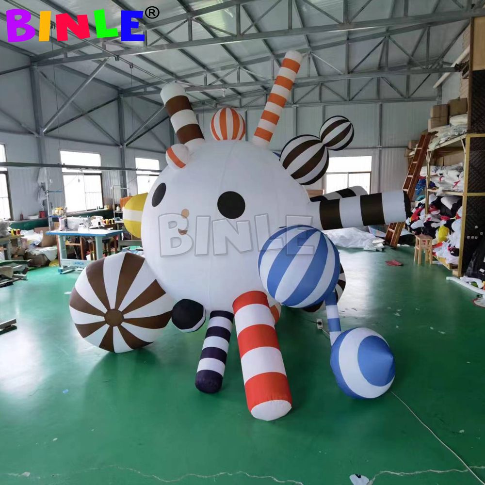 Outdoor christmas decoration giant inflatable snowman head ball airblown snow ball yard ornaments