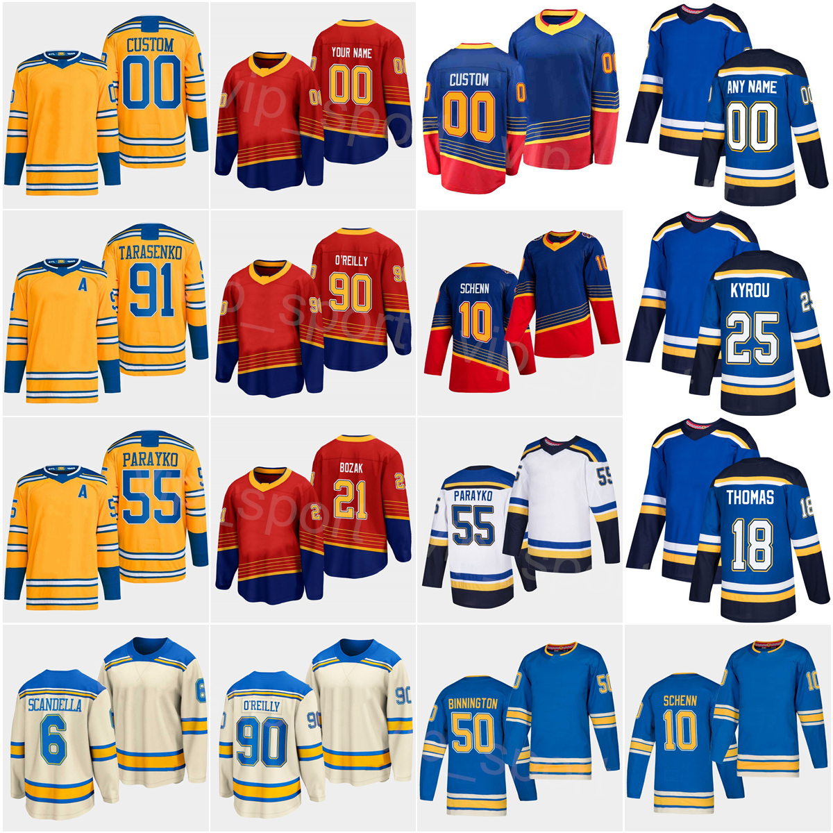 Man Woman Youth Hockey Reverse Retro 50 Binnington Jerseys 25 Kyrou 21 Tyler Bozak 91 Vladimir Tarasenko 90 Ryan OReilly Colton Parayko Brayden Schenn Robert Thomas