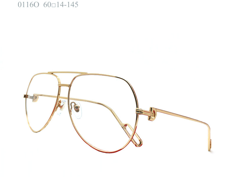 Luxury Designer Glasses Gold Plated Pilot K Frame 0016o Vintage Unisex Eyewear myopia