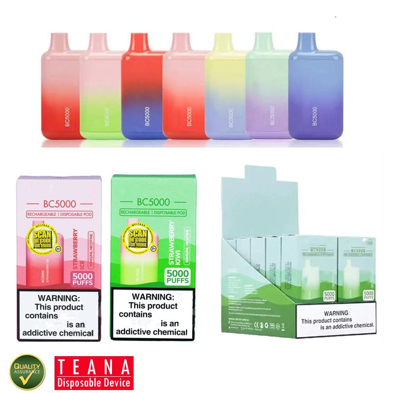 Elf 5000 Puffs 36 Flavors E Cigarette Kit BC5000 Bar Disposable Vape 650mAh Rechargeable Battery 13ml Prefilled Pods Carts Portable Vapors Pen Stick Device Vapes
Elf 5000 Puffs 36 Flavors E Cigarette Kit BC5000 Bar Disposable Vape 650mAh Rechargeable Battery 13ml Prefilled Pods Carts Portable Vapors Pen Stick Device Vapes