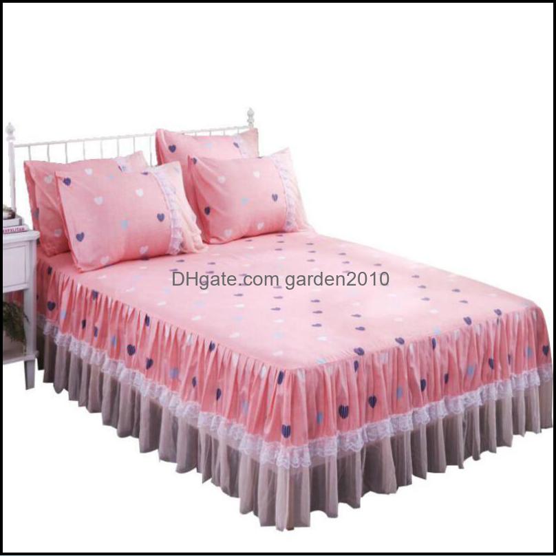 Bedding Sets Printed Pillowcase Supplies Home Lace Ruffle Elastic Sheet Couple Queen King Size Bedspread Drop Delivery Garden Te Otynv, Beige
Bedding Sets Printed Pillowcase Supplies Home Lace Ruffle Elastic Sheet Couple Queen King Size Bedspread Drop Delivery Garden Te Otynv, Beige