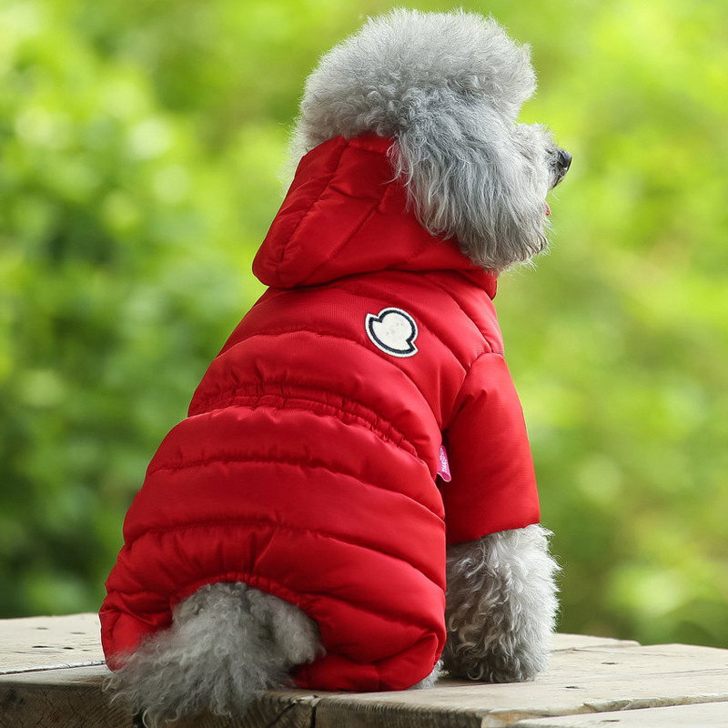 Designer Clothes Winter Dog Apparel Waterproof Windproof Dogs Coats Warm Fleece Padded Cold Weather Pet Snowsuit for Chihuahua Poodles Bulldog Pomeran