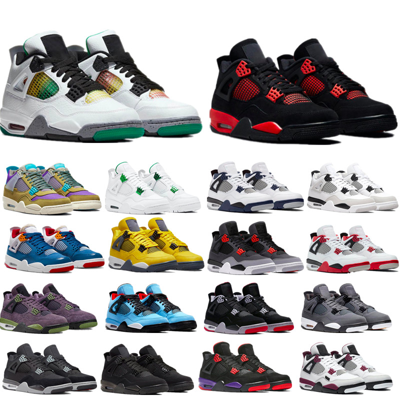 Black Canvas Basketball Shoes Mens Women 4 4s Bordeaux Canyon Purple Lightning Messy Room Metallic Green Midnight Navy Military Blue Motorsport Away Sport Sneakers, Pure money
Black Canvas Basketball Shoes Mens Women 4 4s Bordeaux Canyon Purple Lightning Messy Room Metallic Green Midnight Navy Military Blue Motorsport Away Sport Sneakers, Pure money
