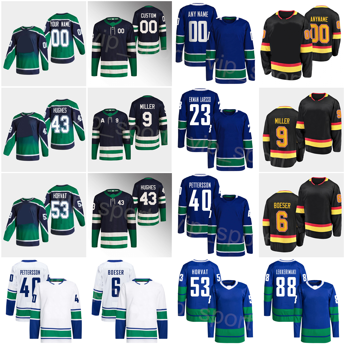 Men Kids Reverse Retro Hockey 53 Bo Horvat Jerseys 8 Conor Garland 23 Oliver Ekman-Larsson Jonathan Lekkerimaki JT Miller Quinn Hughes Brock Boeser Elias Pettersson, Black
Men Kids Reverse Retro Hockey 53 Bo Horvat Jerseys 8 Conor Garland 23 Oliver Ekman-Larsson Jonathan Lekkerimaki JT Miller Quinn Hughes Brock Boeser Elias Pettersson, Black