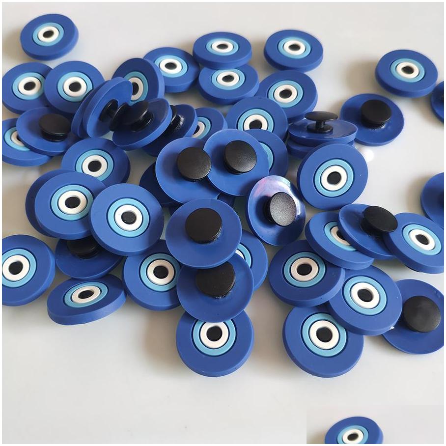 Shoe Parts Accessories Wholesale Evil Eye Clog Charms Clog Shoes For Wristband Bracelet Decoration Xmas Party Gifts Drop Delivery Dhpt3