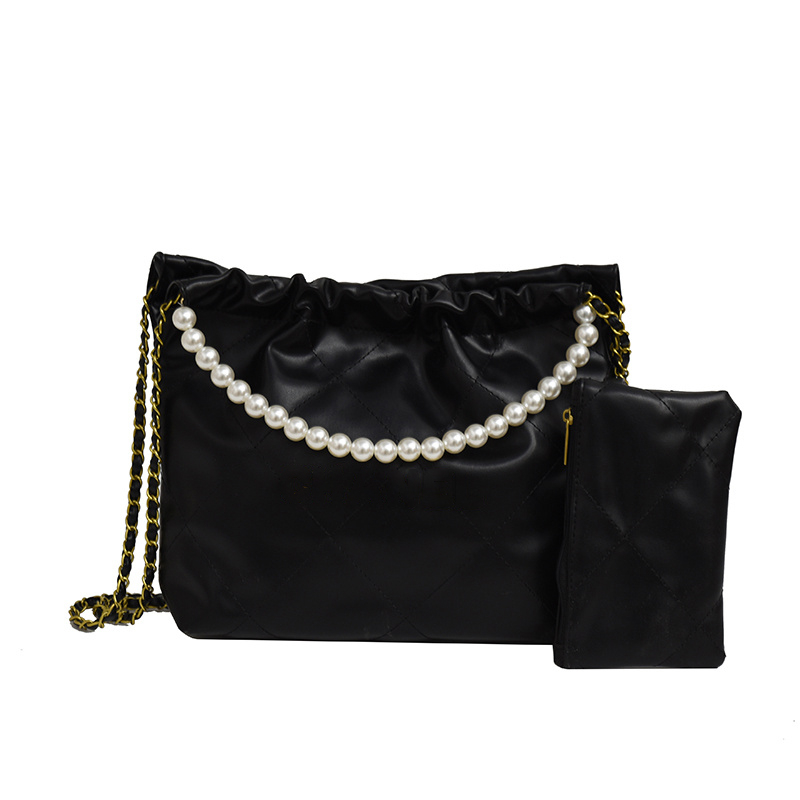 Pearls Designer Totes Handbag for Women Fashion 2 sets Hand Bag Ladies Tote Handbags Female Purse C6605, Black
Pearls Designer Totes Handbag for Women Fashion 2 sets Hand Bag Ladies Tote Handbags Female Purse C6605, Black