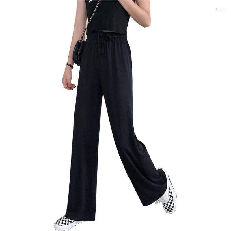 Women's Pants 2022 Women's Spring Summer Women Soild Wide Leg High Waist Sweatpants Wild Lady Ankle-Length Trousers CL844, Black
Women's Pants 2022 Women's Spring Summer Women Soild Wide Leg High Waist Sweatpants Wild Lady Ankle-Length Trousers CL844, Black