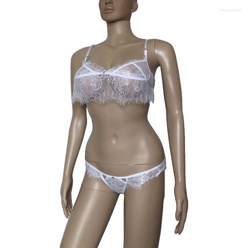Bras Sets Sexy Bridal Sheer Lace Eyelash Trim Erotic Bikini Bra Top With Thong See-Through Microkini Lingerie Set Sleepwear S To XL, Black
Bras Sets Sexy Bridal Sheer Lace Eyelash Trim Erotic Bikini Bra Top With Thong See-Through Microkini Lingerie Set Sleepwear S To XL, Black
