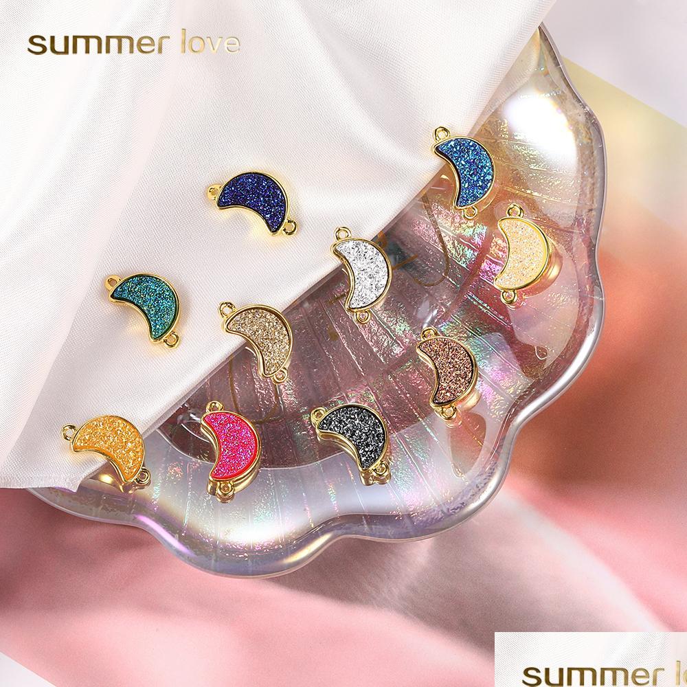 Charms Fashion Moon Druzy Stone Pendant For Bracelet Bangle Necklace Gold Plated Faux Natural 10 Style Diy Charm Jewelry Accessories Dhayn
Charms Fashion Moon Druzy Stone Pendant For Bracelet Bangle Necklace Gold Plated Faux Natural 10 Style Diy Charm Jewelry Accessories Dhayn