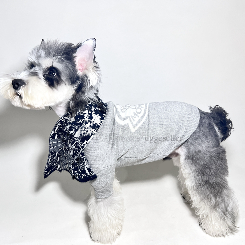 free shipping Designer Clothes Dog Apparel Dogs Pullover Sweater Cold Weather Outfit Warm Pets et Small Pet Winter Vest Easy on Puppy Boy Girl Sweater