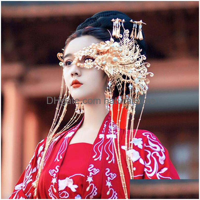 Headbands Xinhuaease Hanfu Headdress Half Face Makeup Mask Ancient Costume Shooting Antique Jewelry Gold Sier Fairy Beauty Handicraf Dh3Gc
Headbands Xinhuaease Hanfu Headdress Half Face Makeup Mask Ancient Costume Shooting Antique Jewelry Gold Sier Fairy Beauty Handicraf Dh3Gc