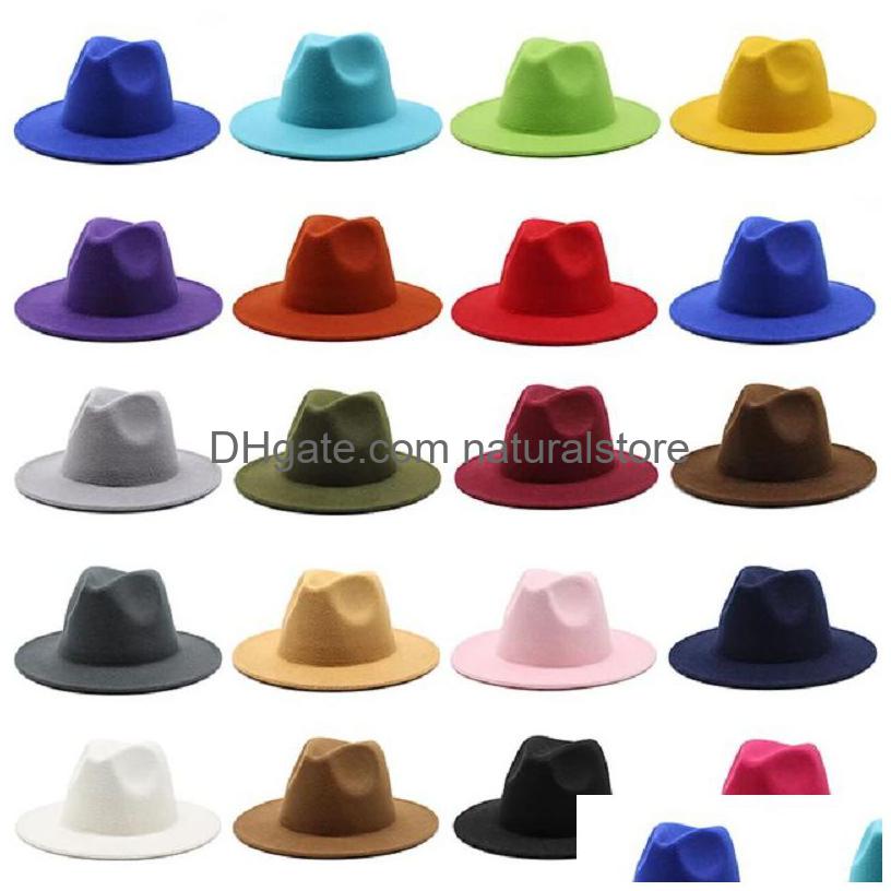 Stingy Brim Hats Panama Cap Jazz Formal Hat Lady Felt Fedora Fashionwork Wide Caps Unisex Trilby Chapeau For Men Women Red Black 202 Dhym8, Randomly send colors
Stingy Brim Hats Panama Cap Jazz Formal Hat Lady Felt Fedora Fashionwork Wide Caps Unisex Trilby Chapeau For Men Women Red Black 202 Dhym8, Randomly send colors