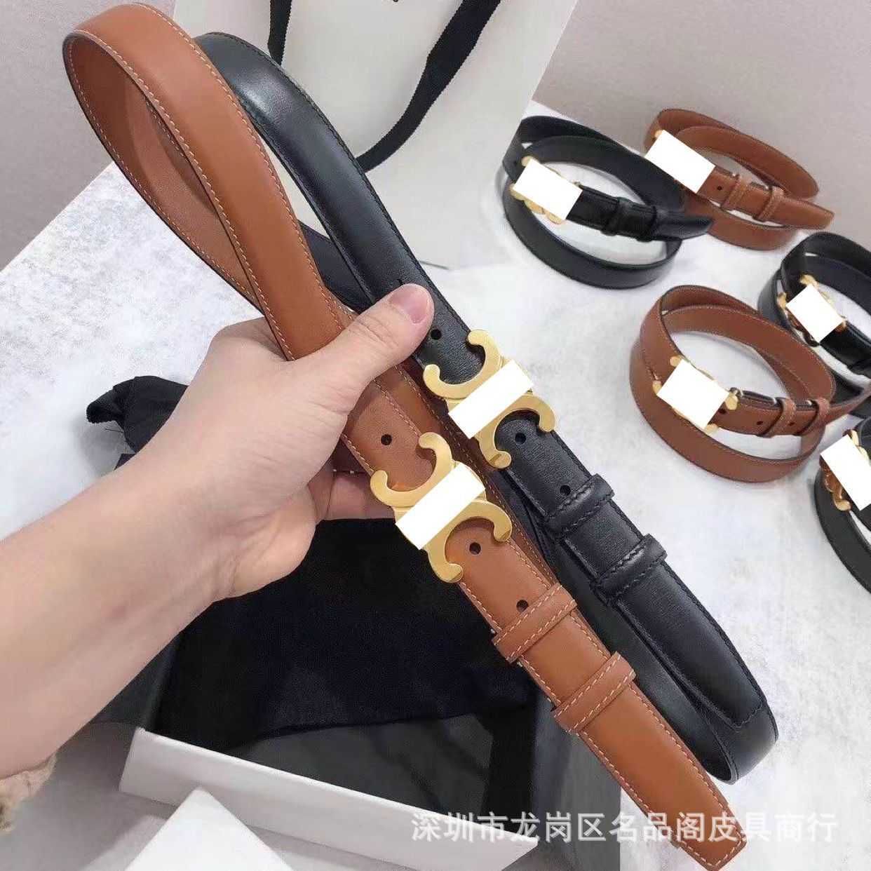 Belts Adhesives New girls' thin narrow Triumphal Arch dress casual fashion women's cowhide belt, Brown
Belts Adhesives New girls' thin narrow Triumphal Arch dress casual fashion women's cowhide belt, Brown