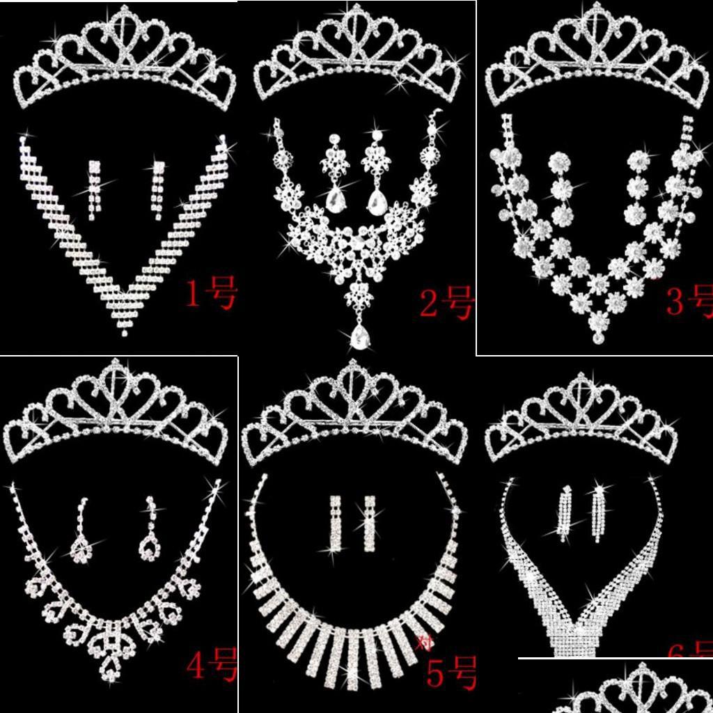 Headpieces Charming 3 Pieces Bridal Accessories 6 Styles Sier Stud And Clip Crystal Wedding Crown Lot Tiaras Crowns For Drop Deliver Dhjts
Headpieces Charming 3 Pieces Bridal Accessories 6 Styles Sier Stud And Clip Crystal Wedding Crown Lot Tiaras Crowns For Drop Deliver Dhjts
