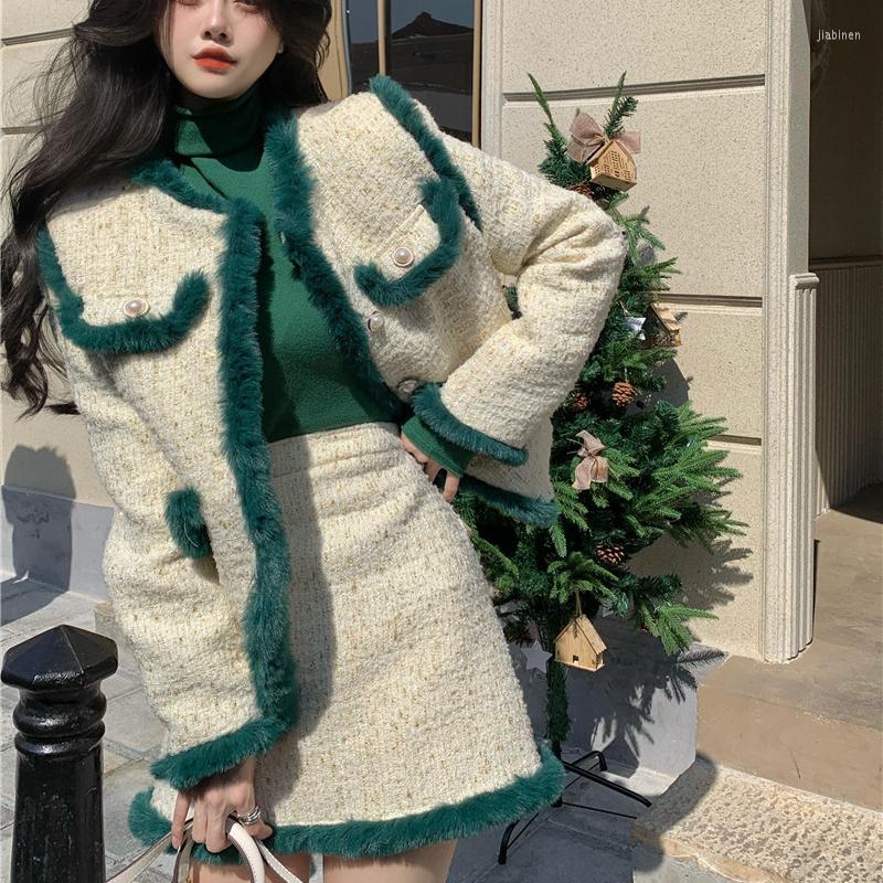 Work Dresses Small Fragrance Vintage Women Tweed Two Piece Set Long Sleeve Jacket Coat And High Waist Mini Skirt Suits Korean 2 Outfits
Work Dresses Small Fragrance Vintage Women Tweed Two Piece Set Long Sleeve Jacket Coat And High Waist Mini Skirt Suits Korean 2 Outfits