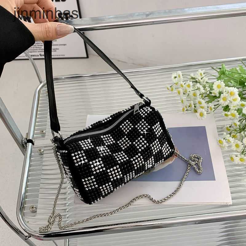 2023 Women's Diamond Bag 55% Discount Wholesale Retail Hot Drilling Small Square Bag Soft Pillow Chain Strip One Shoulder Cross Body Underarm Hand, Black8
2023 Women's Diamond Bag 55% Discount Wholesale Retail Hot Drilling Small Square Bag Soft Pillow Chain Strip One Shoulder Cross Body Underarm Hand, Black8
