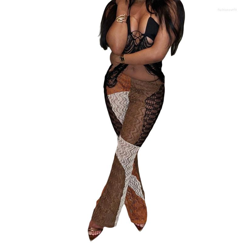 Women' Pants GBVLGAR Fashion Indie Folk High Waist Perspective Color Women Mesh Print Vintage Match Trousers Female Attirewear Bottoms, Brown
Women' Pants GBVLGAR Fashion Indie Folk High Waist Perspective Color Women Mesh Print Vintage Match Trousers Female Attirewear Bottoms, Brown