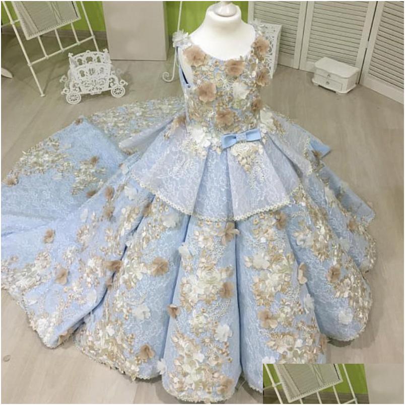 Girl'S Pageant Dresses Sky Blue Ball Gown Girls With Champagne Flowers Lace Tiered Flower Girl Gowns For Wedding Sweep Train Kids Pr Dhhlc, Pink
Girl'S Pageant Dresses Sky Blue Ball Gown Girls With Champagne Flowers Lace Tiered Flower Girl Gowns For Wedding Sweep Train Kids Pr Dhhlc, Pink