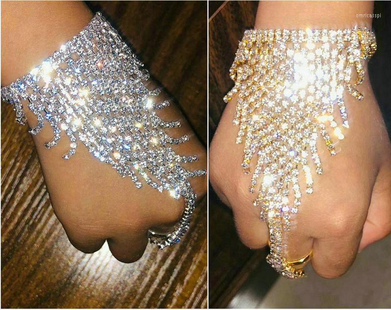 Link Bracelets Children's Girls Crystal Finger Ring Bracelet Rhinestone Hand Harness Bangle Chain Tassel Slave Charm With
Link Bracelets Children's Girls Crystal Finger Ring Bracelet Rhinestone Hand Harness Bangle Chain Tassel Slave Charm With