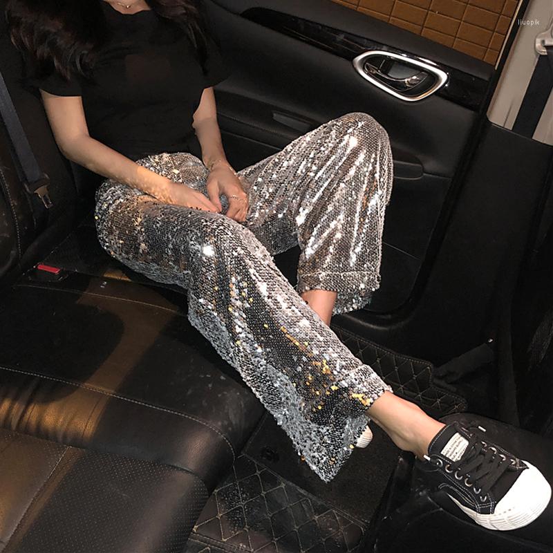 Women's Pants Women Singer Fashion Harajuku Shiny Bling Sequins Loose Casual Wide Leg Trousers High Street, Grey
Women's Pants Women Singer Fashion Harajuku Shiny Bling Sequins Loose Casual Wide Leg Trousers High Street, Grey