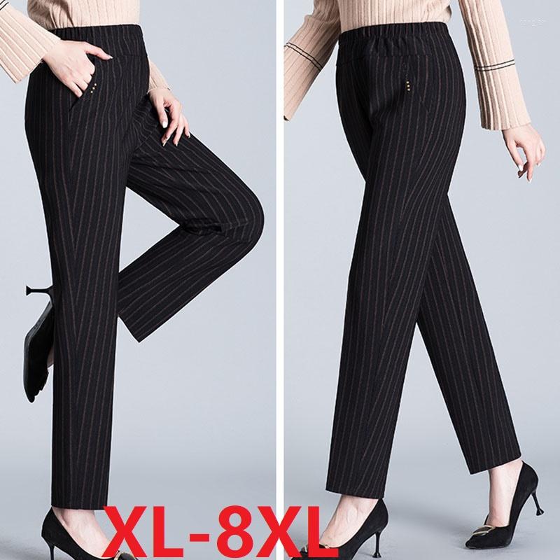 Women's Pants 8XL Casual Women 2022 Autumn Long Loose Elastic Hight Waist Trousers Winter Velvet Warm Female Straight, Black no velvet
Women's Pants 8XL Casual Women 2022 Autumn Long Loose Elastic Hight Waist Trousers Winter Velvet Warm Female Straight, Black no velvet