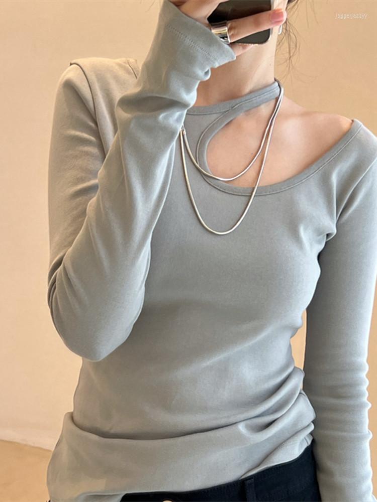 Women' T Shirts Women T-Shirt O-Neck Curve Hollow Out Solid Color Long Sleeve Slim Pullover, Black
Women' T Shirts Women T-Shirt O-Neck Curve Hollow Out Solid Color Long Sleeve Slim Pullover, Black