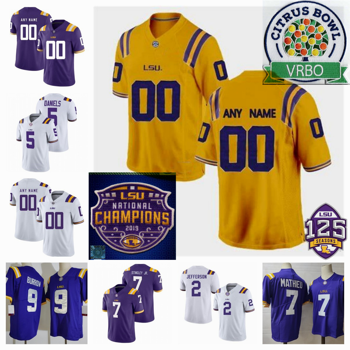 Mens Custom Football Jersey 13 Garrett Nussmeier 14 Walker Howard 15 Matt O'Dowd 16 George Hamsley 17 Chris Hilton Jr. 21 Noah Cain 22 Armoni Goodwin Youth jerseys, Purple/champions patch
Mens Custom Football Jersey 13 Garrett Nussmeier 14 Walker Howard 15 Matt O'Dowd 16 George Hamsley 17 Chris Hilton Jr. 21 Noah Cain 22 Armoni Goodwin Youth jerseys, Purple/champions patch
