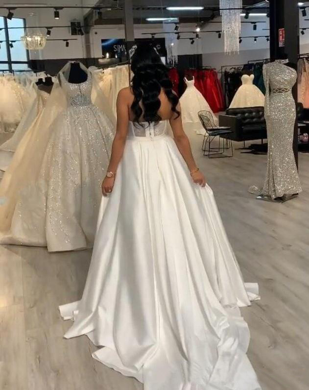 Lace Stain Women Jumpsuit Removable Skirt Strapless Abiye Bride Wedding Gowns with Pant Suit Deane Lita