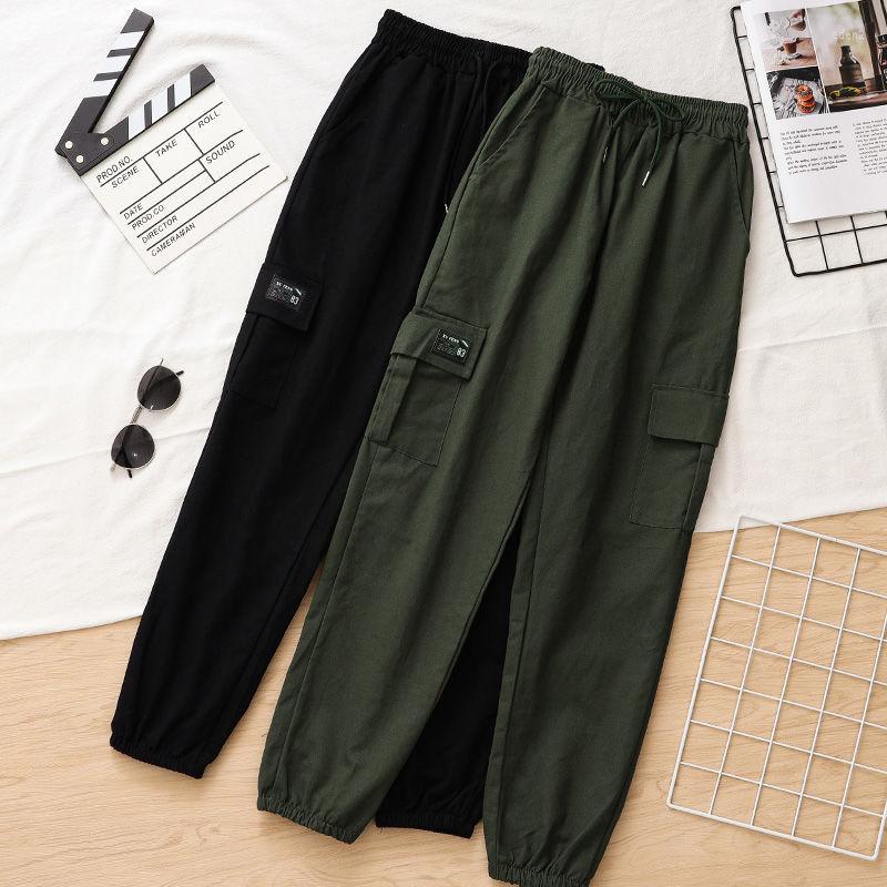 Women' Pants Women Fashion Cargo Trousers Female Elastic Waist Streetwear Sweatpants Ladies Solid Sport Jogger Casual H255, Black
Women' Pants Women Fashion Cargo Trousers Female Elastic Waist Streetwear Sweatpants Ladies Solid Sport Jogger Casual H255, Black