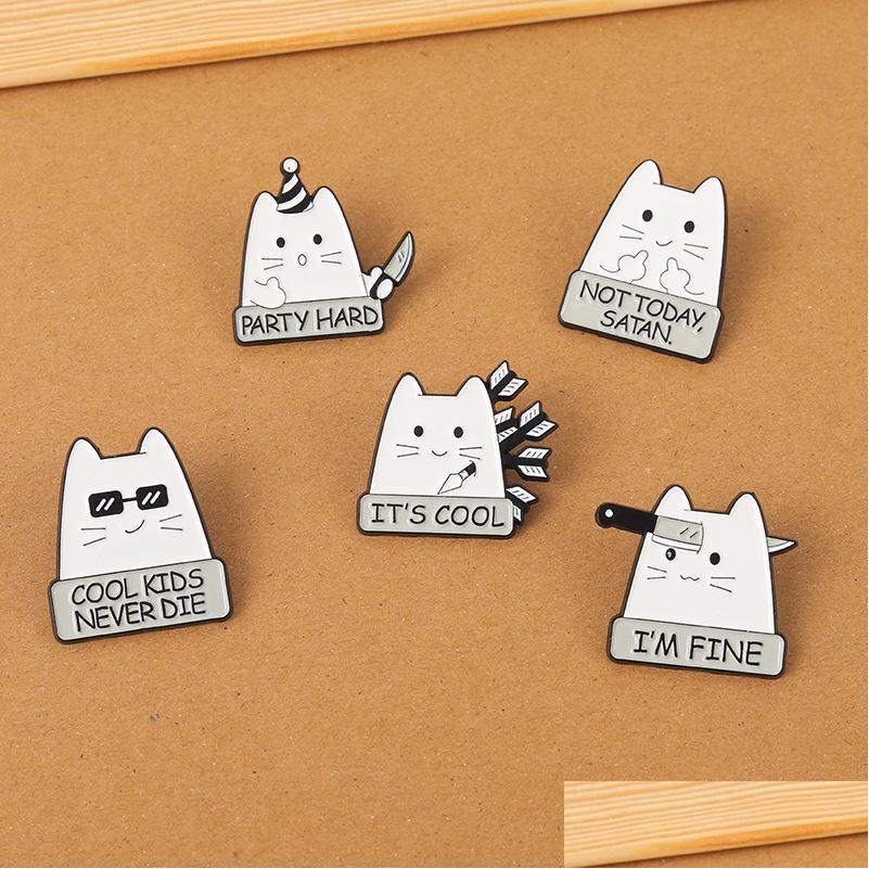 Pins Brooches Im Fine Enamel Pins Custom Not Today Satan Cat Brooch Lapel Badge Cartoon Jewelry 621 H1 Drop Delivery Dhv7U
Pins Brooches Im Fine Enamel Pins Custom Not Today Satan Cat Brooch Lapel Badge Cartoon Jewelry 621 H1 Drop Delivery Dhv7U
