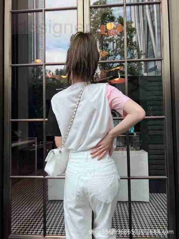 Women' Jeans designer P black and white bicolor high waist slim triangle jeans trousers for women' summer dress OZO0
Women' Jeans designer P black and white bicolor high waist slim triangle jeans trousers for women' summer dress OZO0