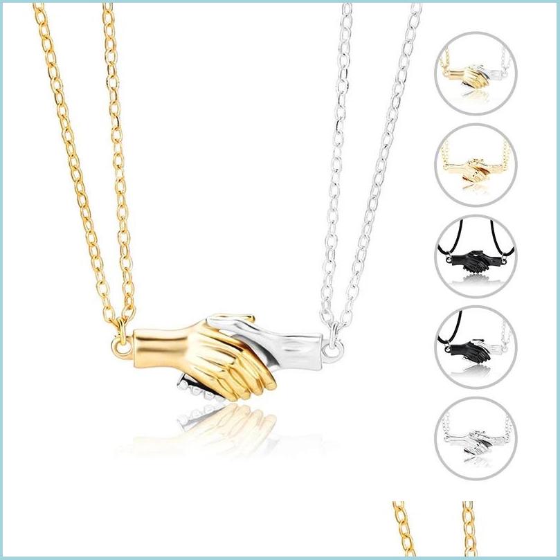 Pendant Necklaces 2Pcs/Set Magnet Attracts Couple Necklace Creativity Handshake Molding Vintage Simple Jewelry Punk Choker Gifts Dro Dhmju
Pendant Necklaces 2Pcs/Set Magnet Attracts Couple Necklace Creativity Handshake Molding Vintage Simple Jewelry Punk Choker Gifts Dro Dhmju