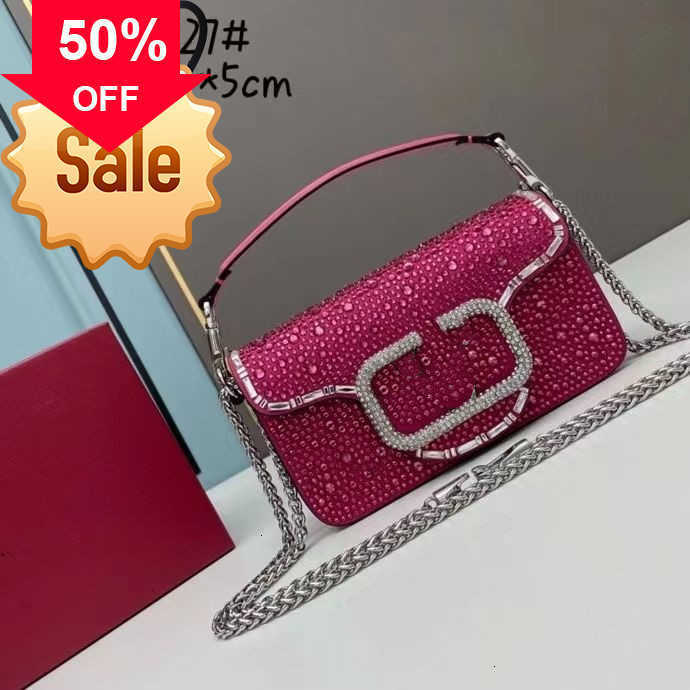 Designer Bags Bling Drill Buckle Big Mini Loco Handbag Like Portable One Shoulder Crossbody Chain Bagtote Bag Factory Direct Sale Evening Clutches Promotion, Black
Designer Bags Bling Drill Buckle Big Mini Loco Handbag Like Portable One Shoulder Crossbody Chain Bagtote Bag Factory Direct Sale Evening Clutches Promotion, Black