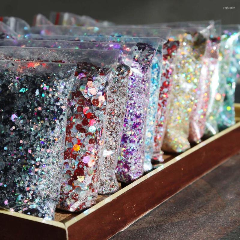 Nail Glitter 50g/Bag Multicolor Hexagonal Designs Flash Sequins Mix-Size Fakes High Sparking Silver Chunky
Nail Glitter 50g/Bag Multicolor Hexagonal Designs Flash Sequins Mix-Size Fakes High Sparking Silver Chunky